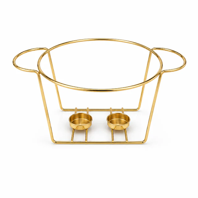 Premium 10.5 Inch Round Casserole – Black & Gold Serving Dish - Image 2