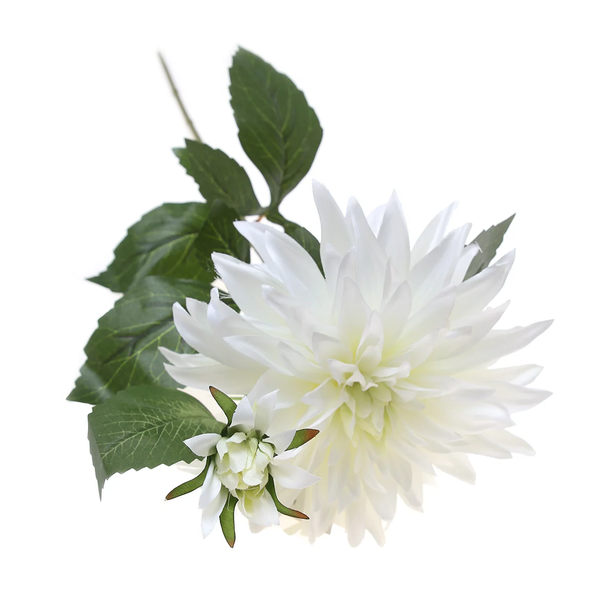 Artificial White Dahlia Flower Stem – Lush Faux Dahlia Bloom for Elegant Home & Event Décor - Image 2