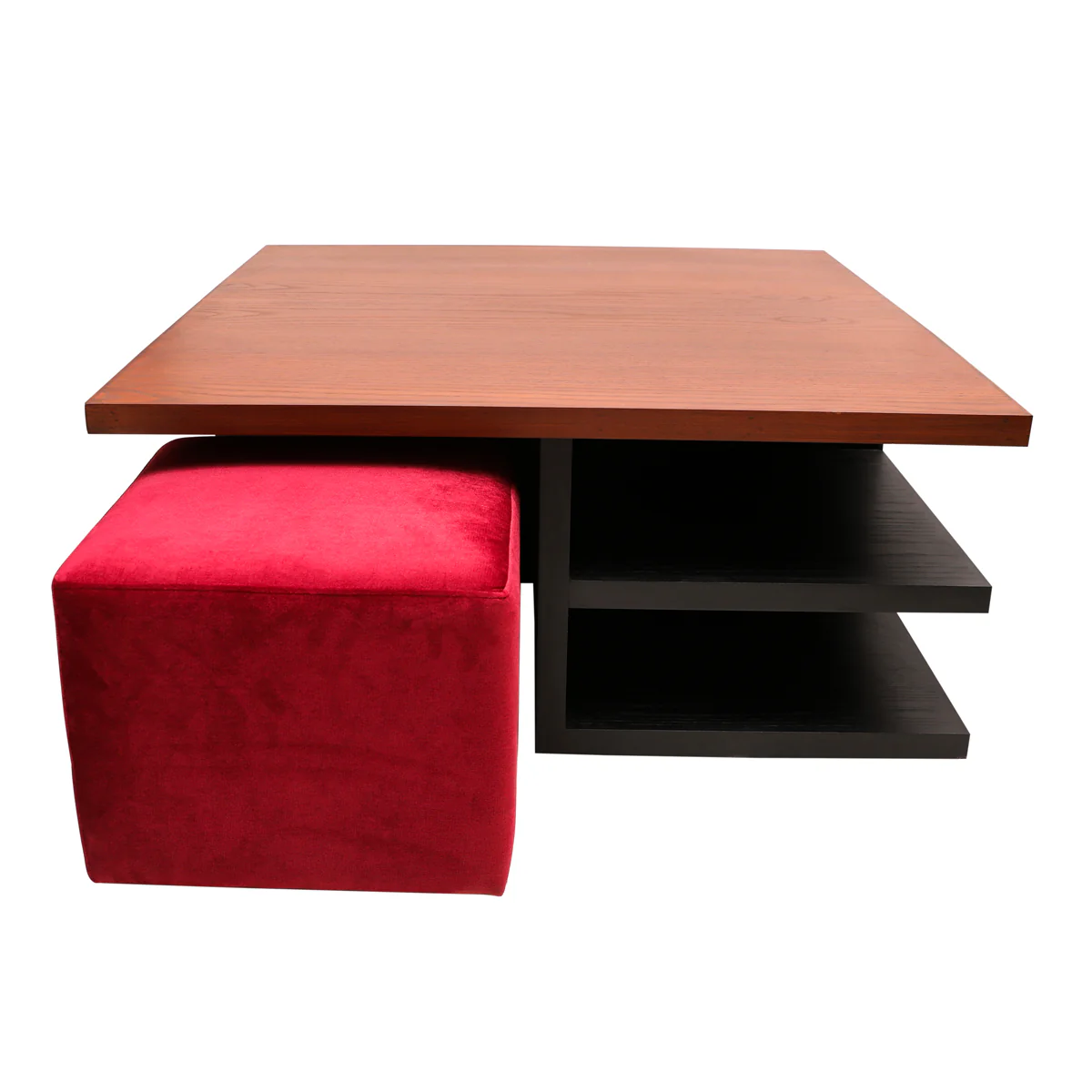 Bernard Center Table with two Poufs - Image 6