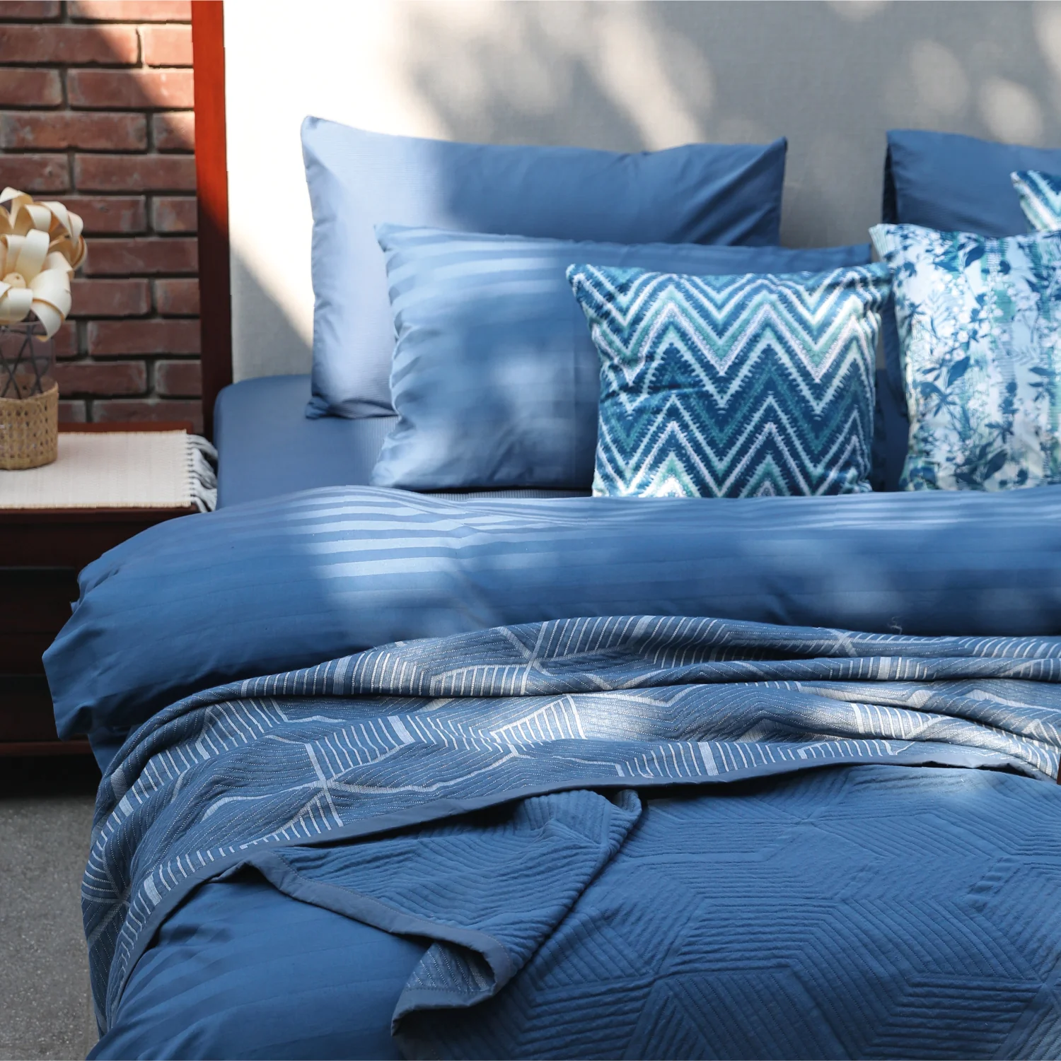 Blue Chev Bedding Set - Image 3