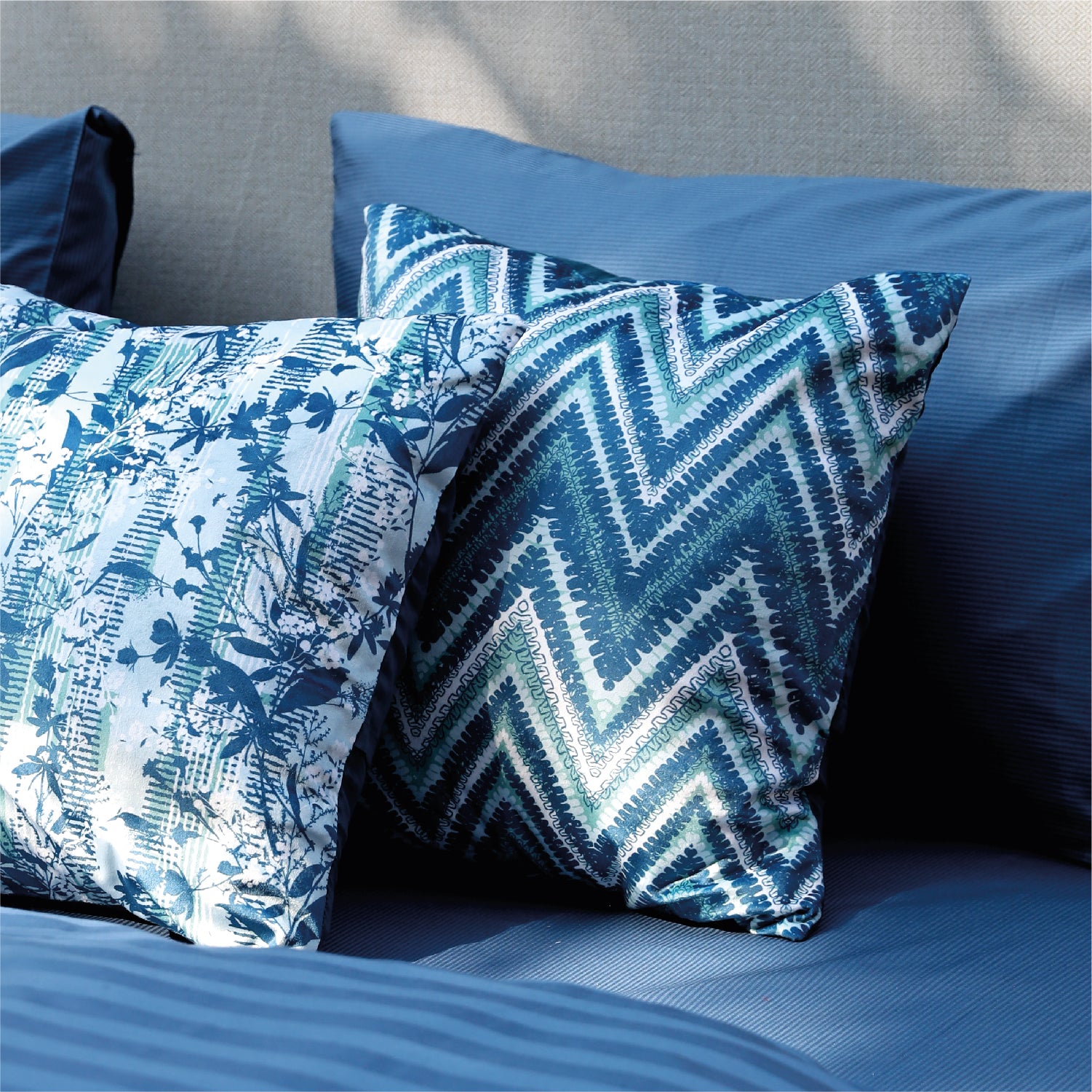 Blue Chev Bedding Set - Image 4