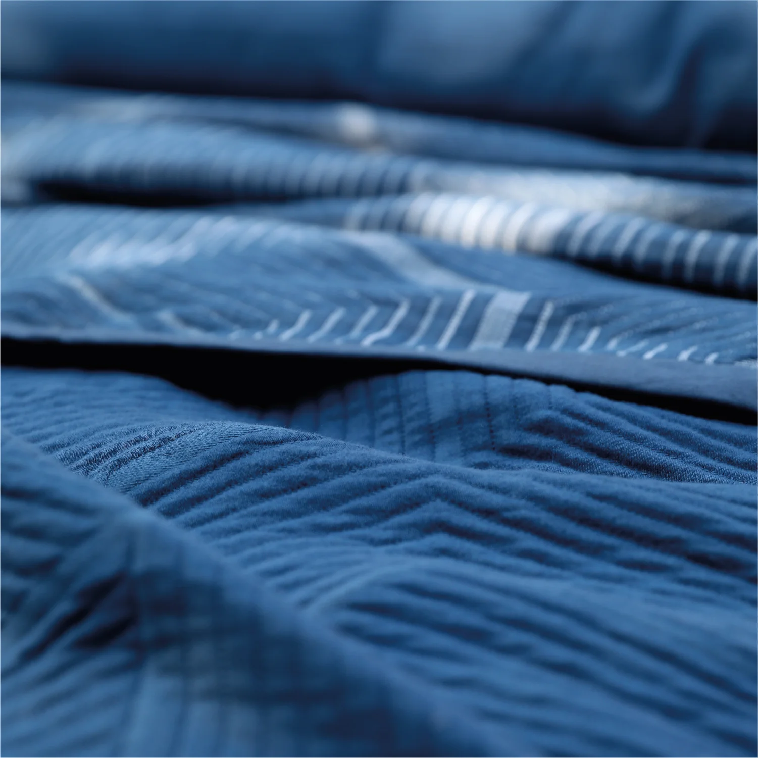 Blue Chev Bedding Set - Image 5