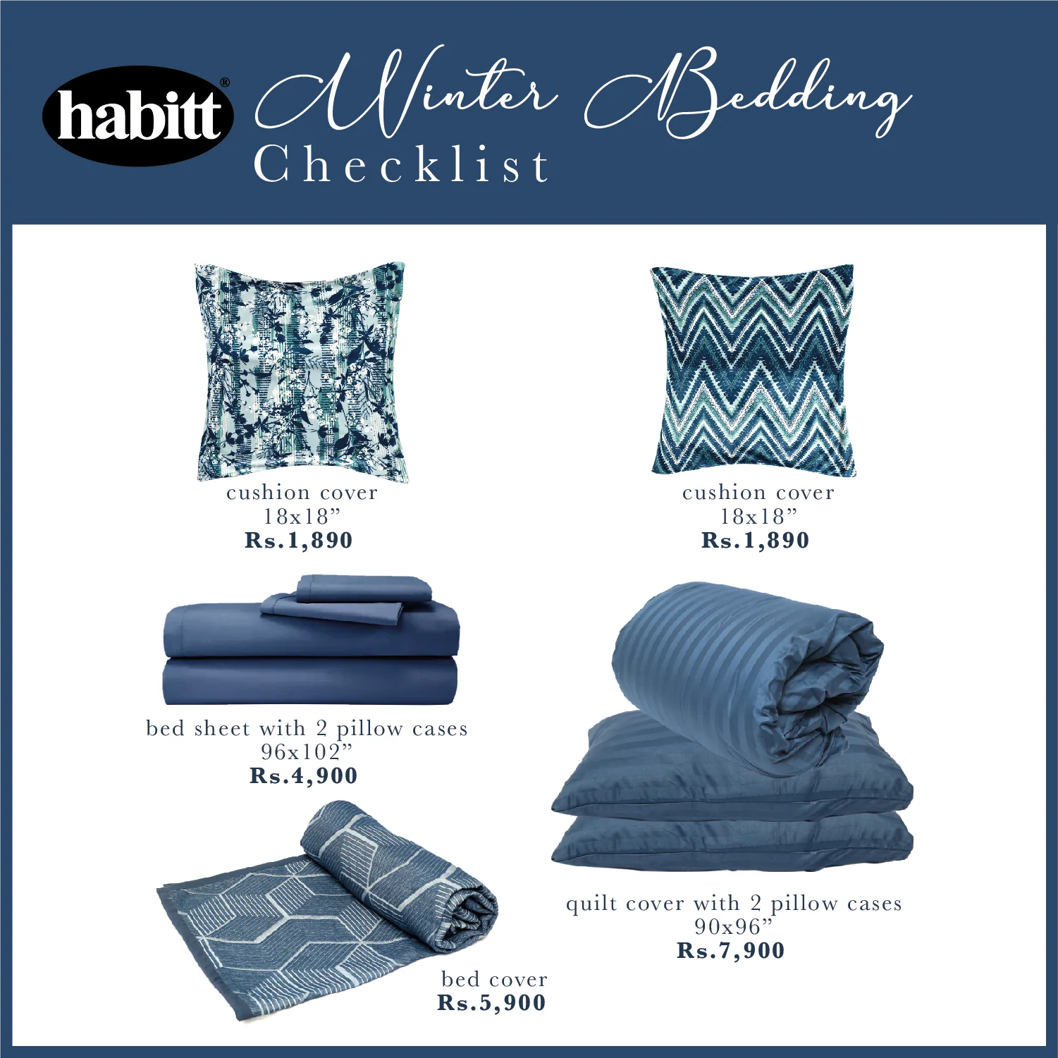 Blue Chev Bedding Set - Image 6