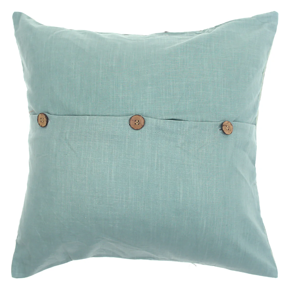 Buy 1 Get 1 Free Noor Jaal Cotton Cushion Cover – 18x18 Inch Square Vintage Block Print Throw Pillow (Copy) - Image 4