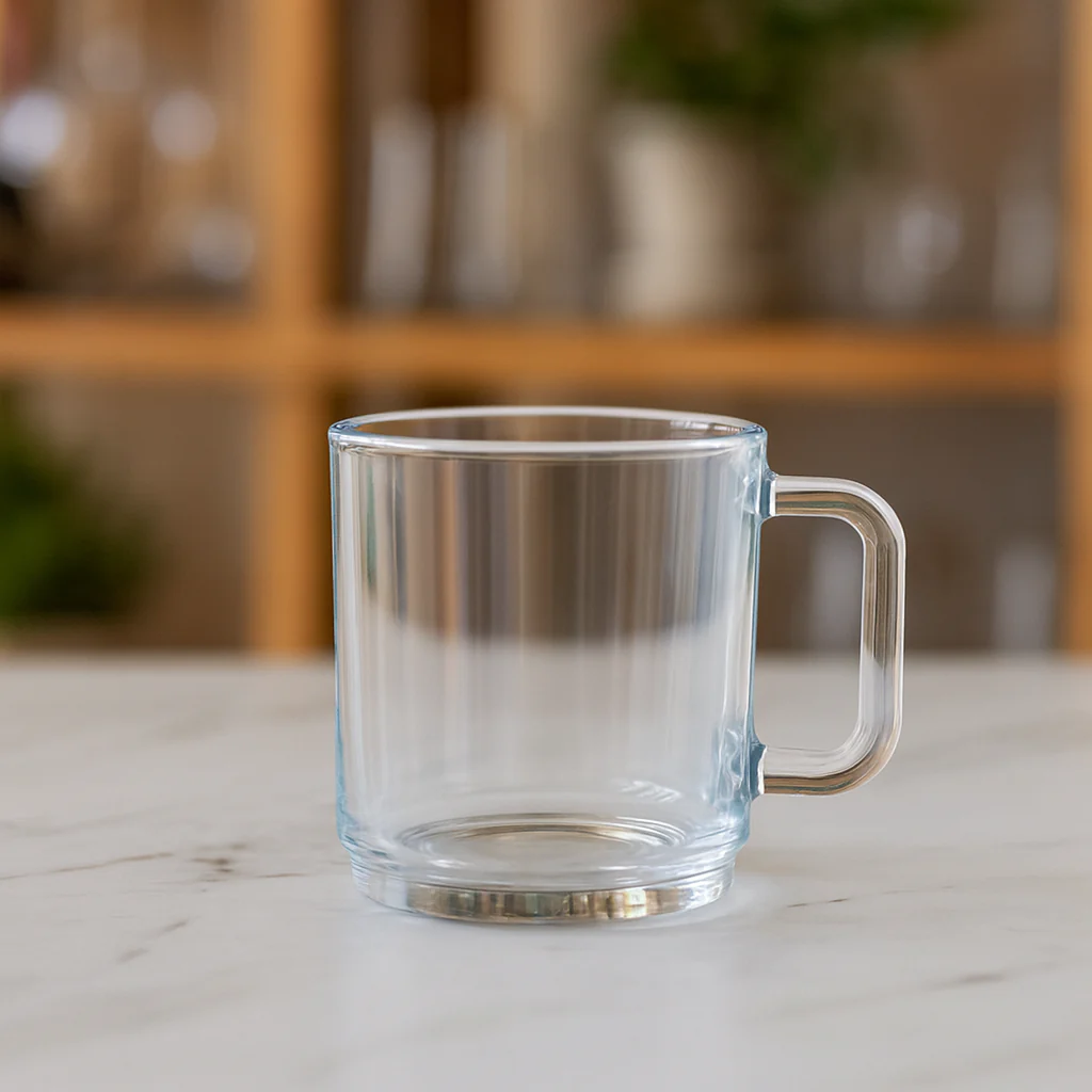 Clear Glass Mug – Premium 205 ml Deli Glassware (Set of 6) - Image 2