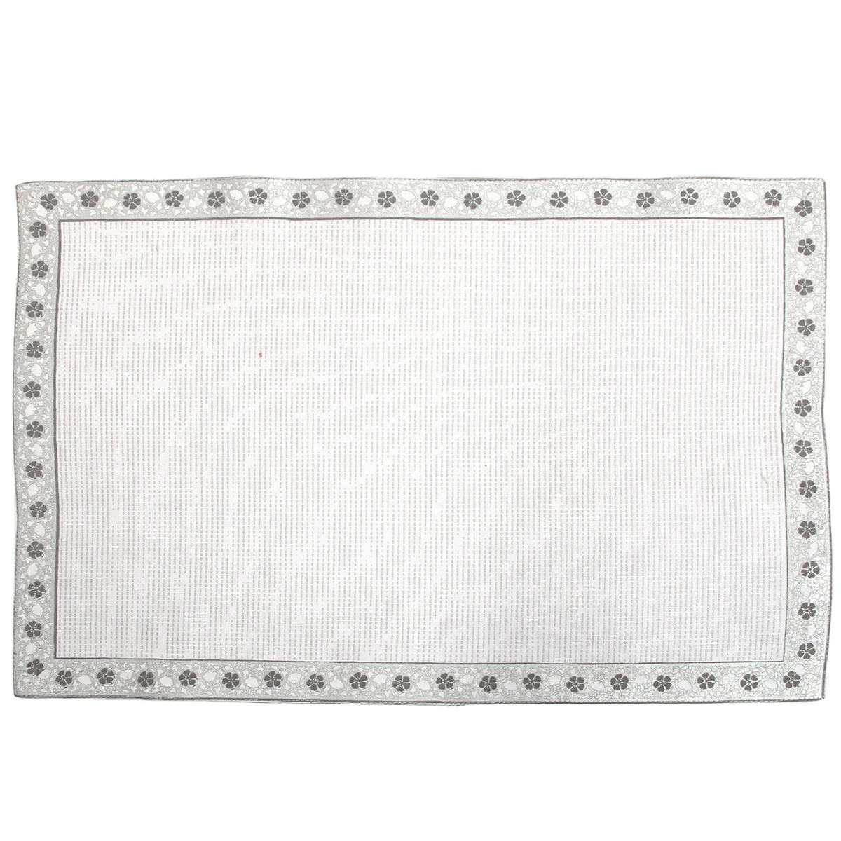 Floral Silver Mat 13x19"