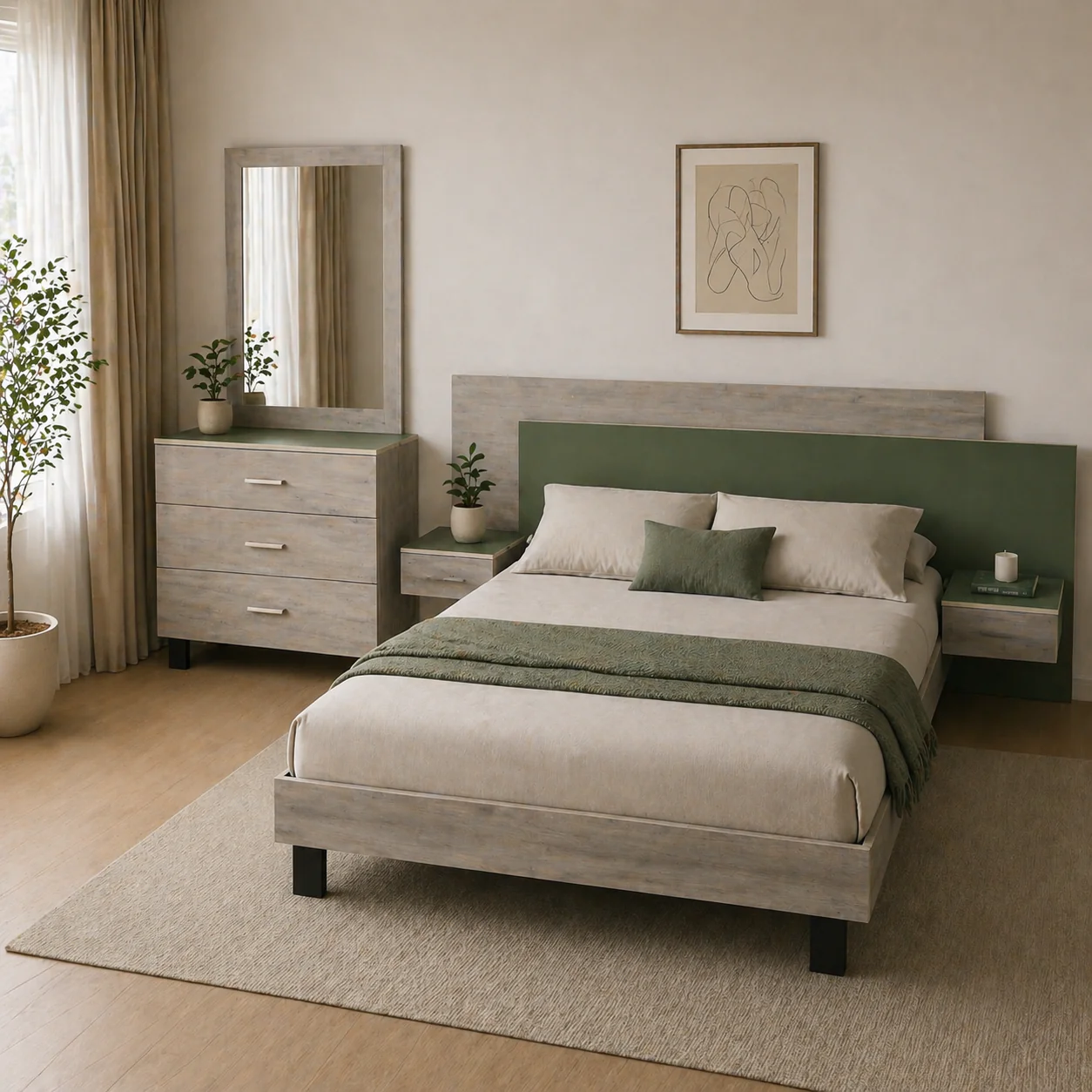 Hyphen - Bed & Dresser