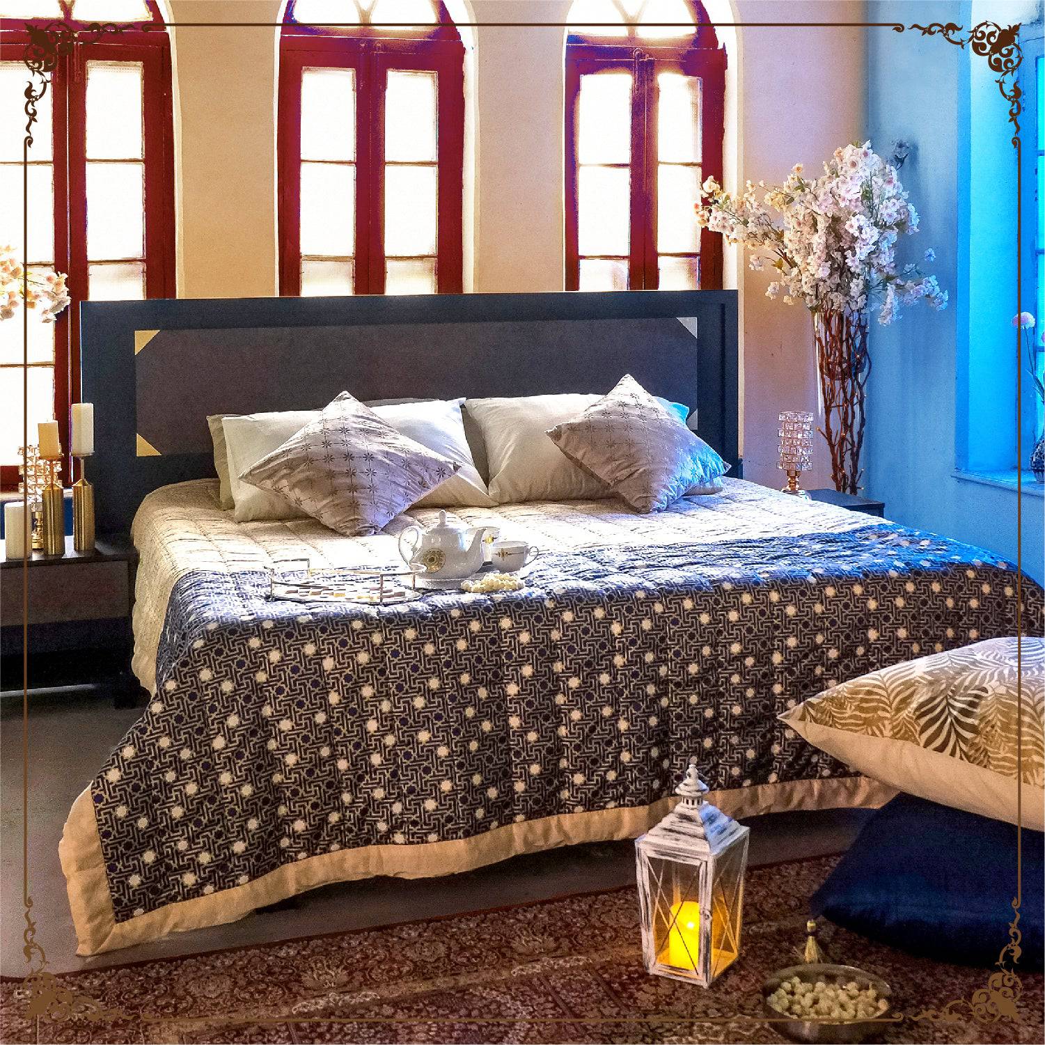 James King Size Bed With 2 Side Tables - Image 6