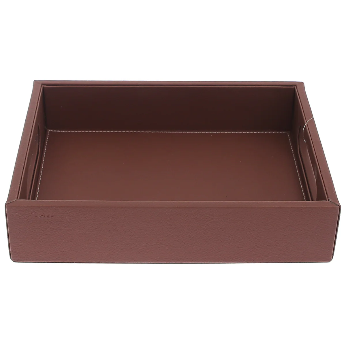 Leatherette Tray Brown S - Image 2