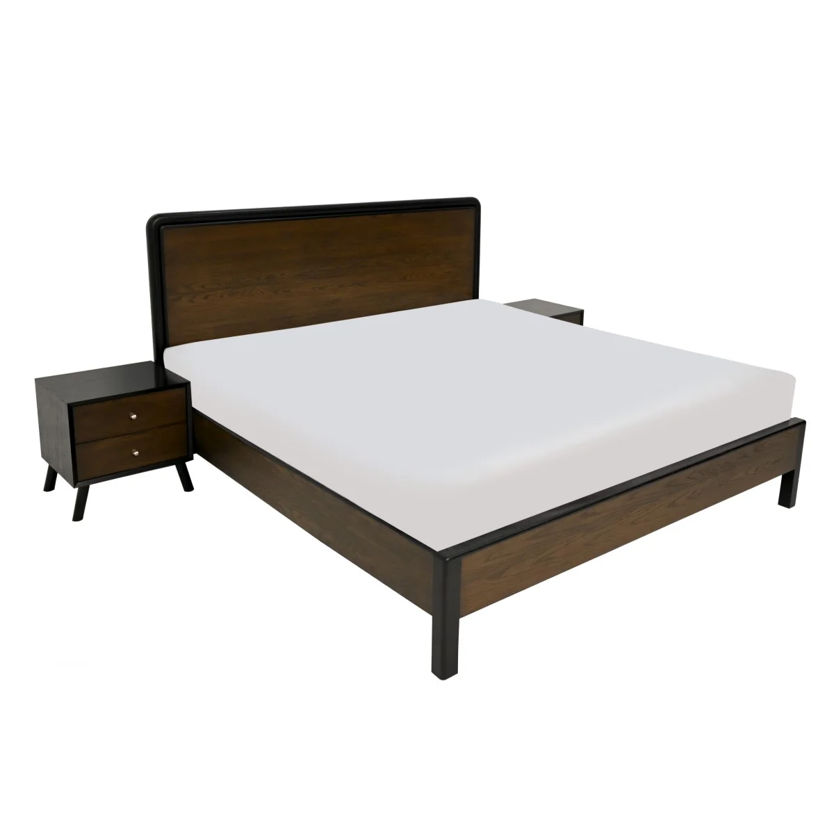 Norre King Size Bed with 2 Side Table - Image 4