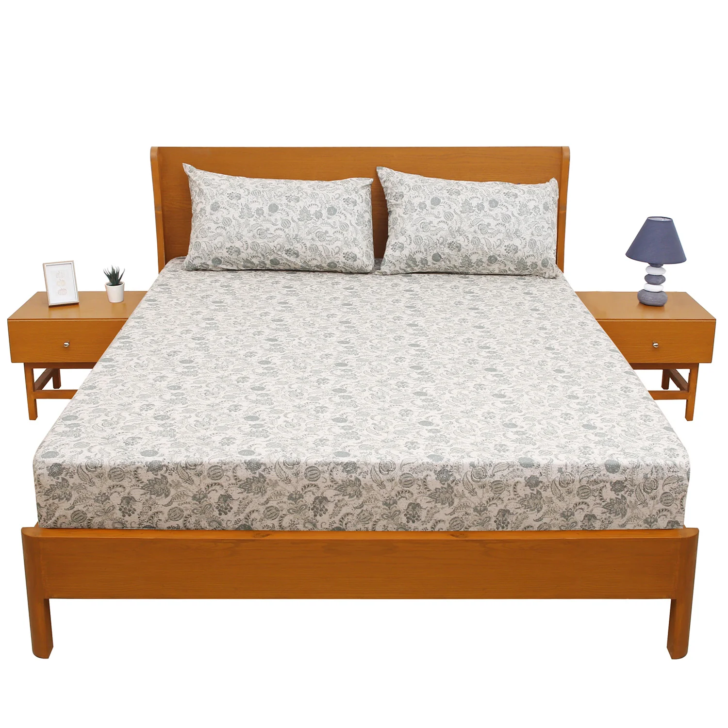 Pebble Double Bed Sheet – 96x102 Inches - Image 3