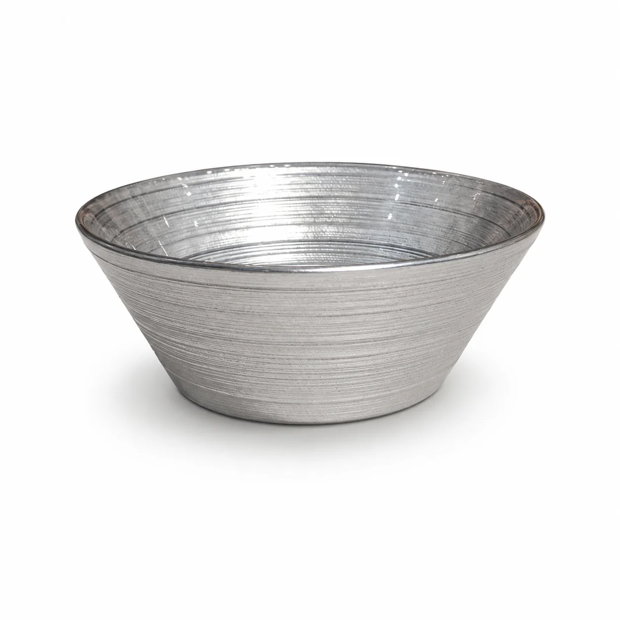 Large Round Grey Salad Bowl – Modern Textured Serving Bowl
