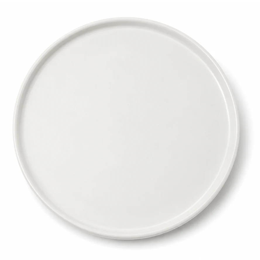 Small Round White Platter – Minimalist Serving Plate - Image 2