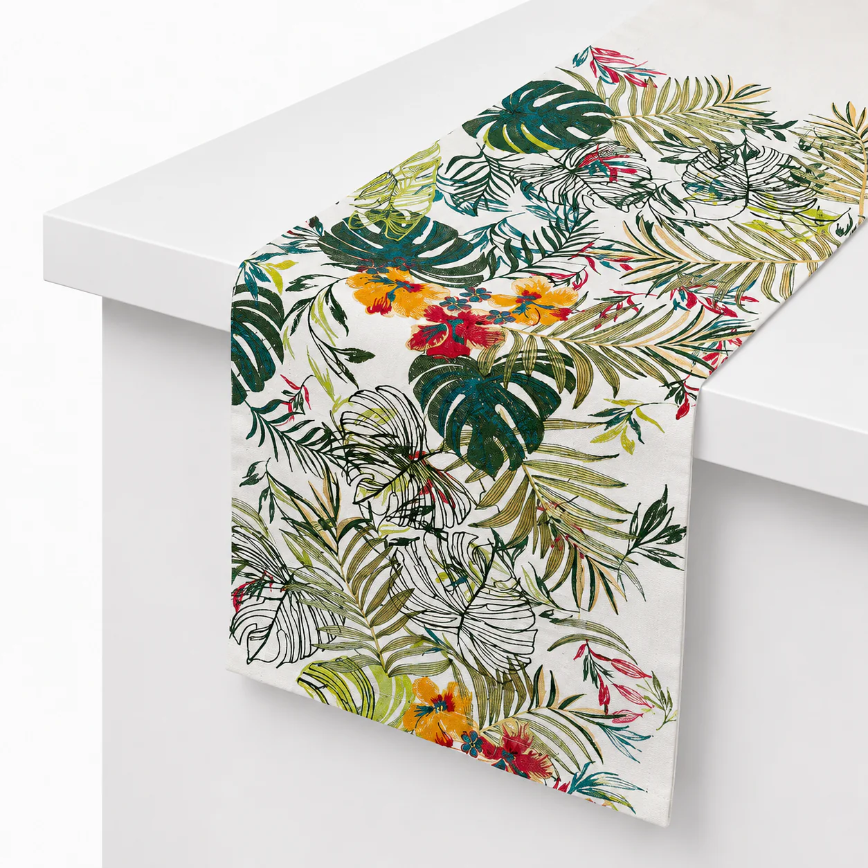 Snow White Emb Table Runner – 12 x 45 Inches