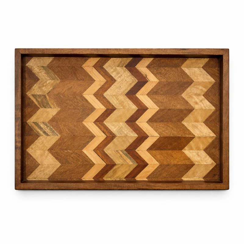 Wood Polish Serving Tray – 12.5 Inch | Handcrafted Wooden Display & Utility Tray - Image 2