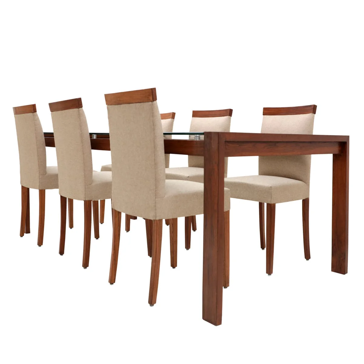 Wooden Arm Dining Table - Image 2
