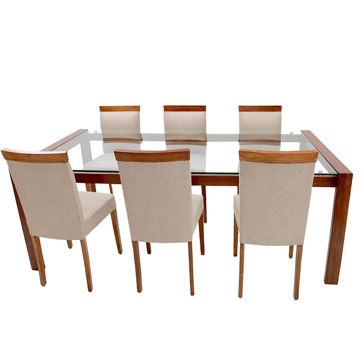 Wooden Arm Dining Table - Image 3