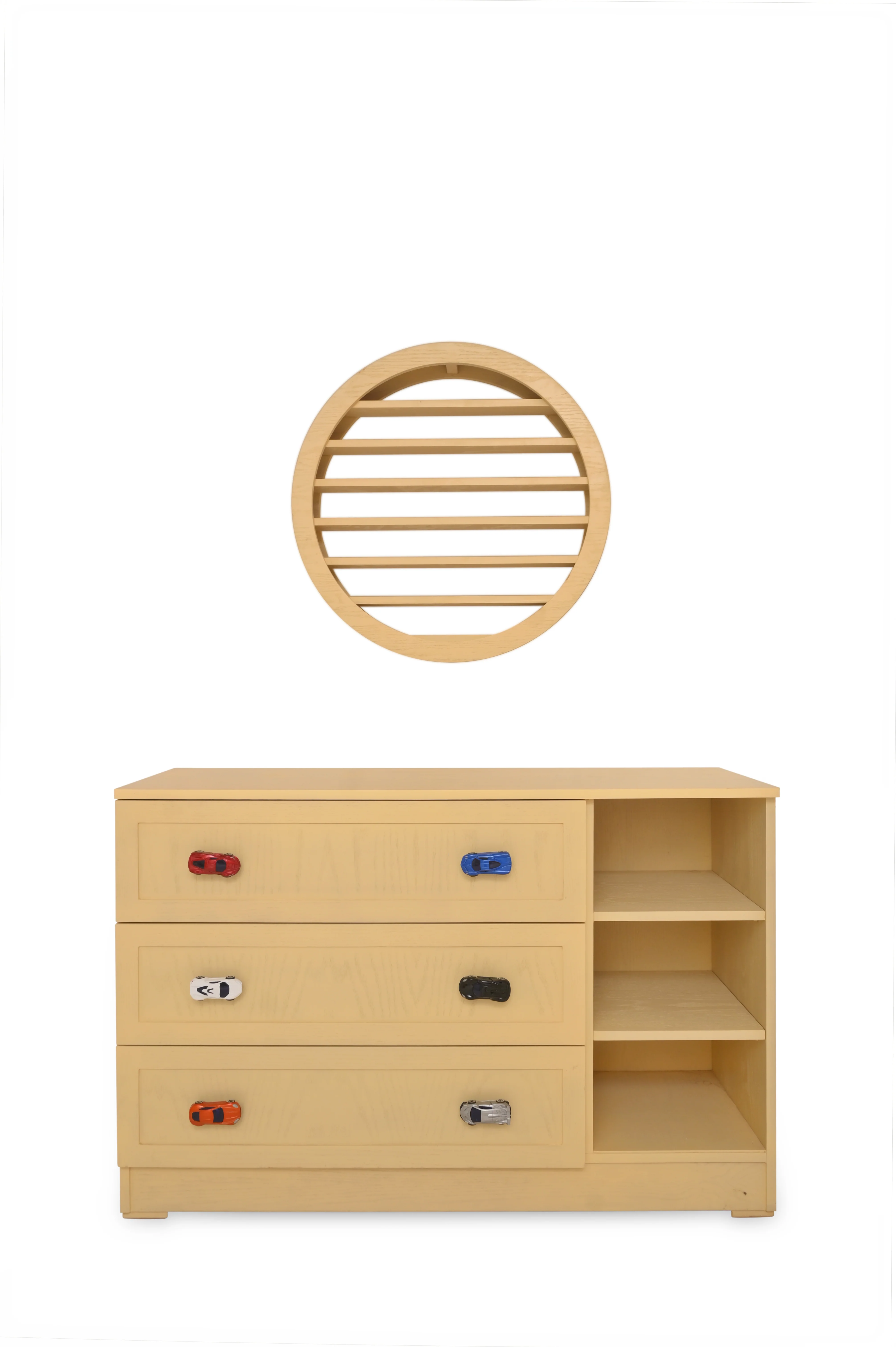 Wooden Cart Chester with Toy Car Handles