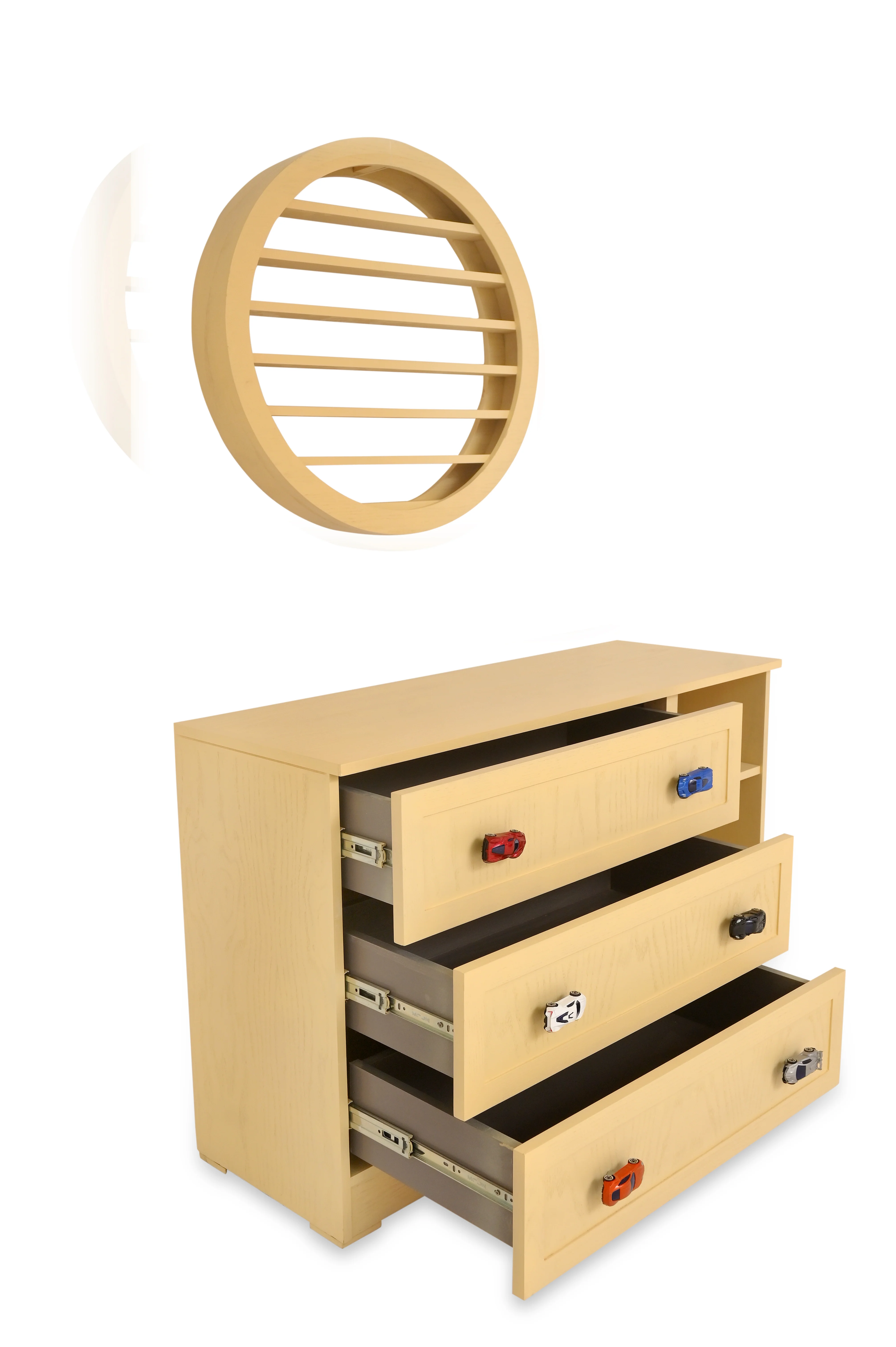 Wooden Cart Chester with Toy Car Handles - Image 2