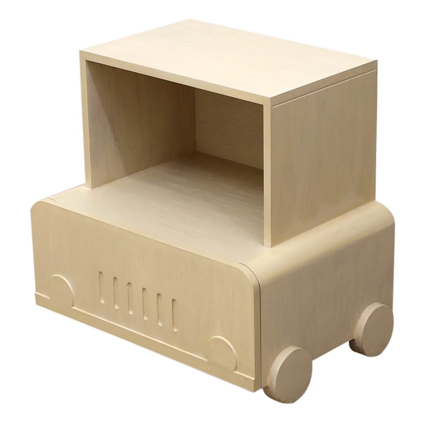 Wooden Cart Side Table - Image 3